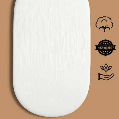 Sábana Bajera de Muselina para Capazo - Suavecita como una nube, práctica como te gusta.