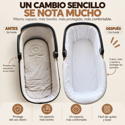 Cubre Capazo de Muselina | Protege y Renueva el Interior