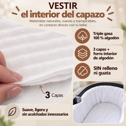 Cubre Capazo de Muselina | Protege y Renueva el Interior