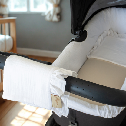 Pack de 2 Salvababas para Capazo y Cuna con Tira Bordada - Protección con ese toque especial