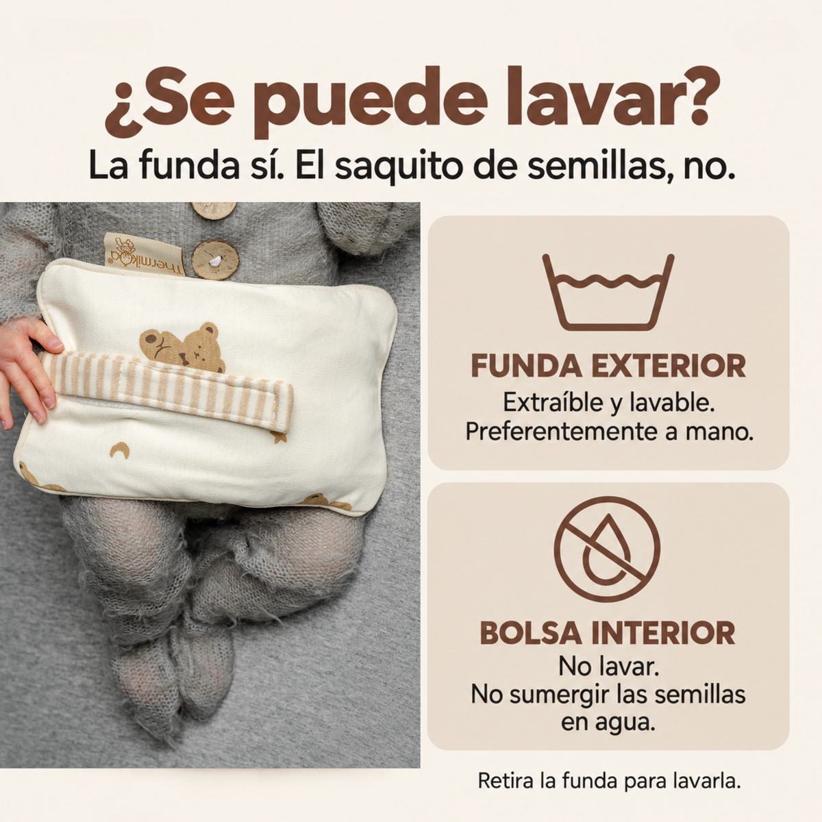 Cinturón Anticólicos para bebé con Trigo y Flores de Lavanda: Fácil de Calentar y Colocar