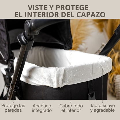 Cubre Capazo de Plumeti | Protege el Interior con un Acabado Delicado