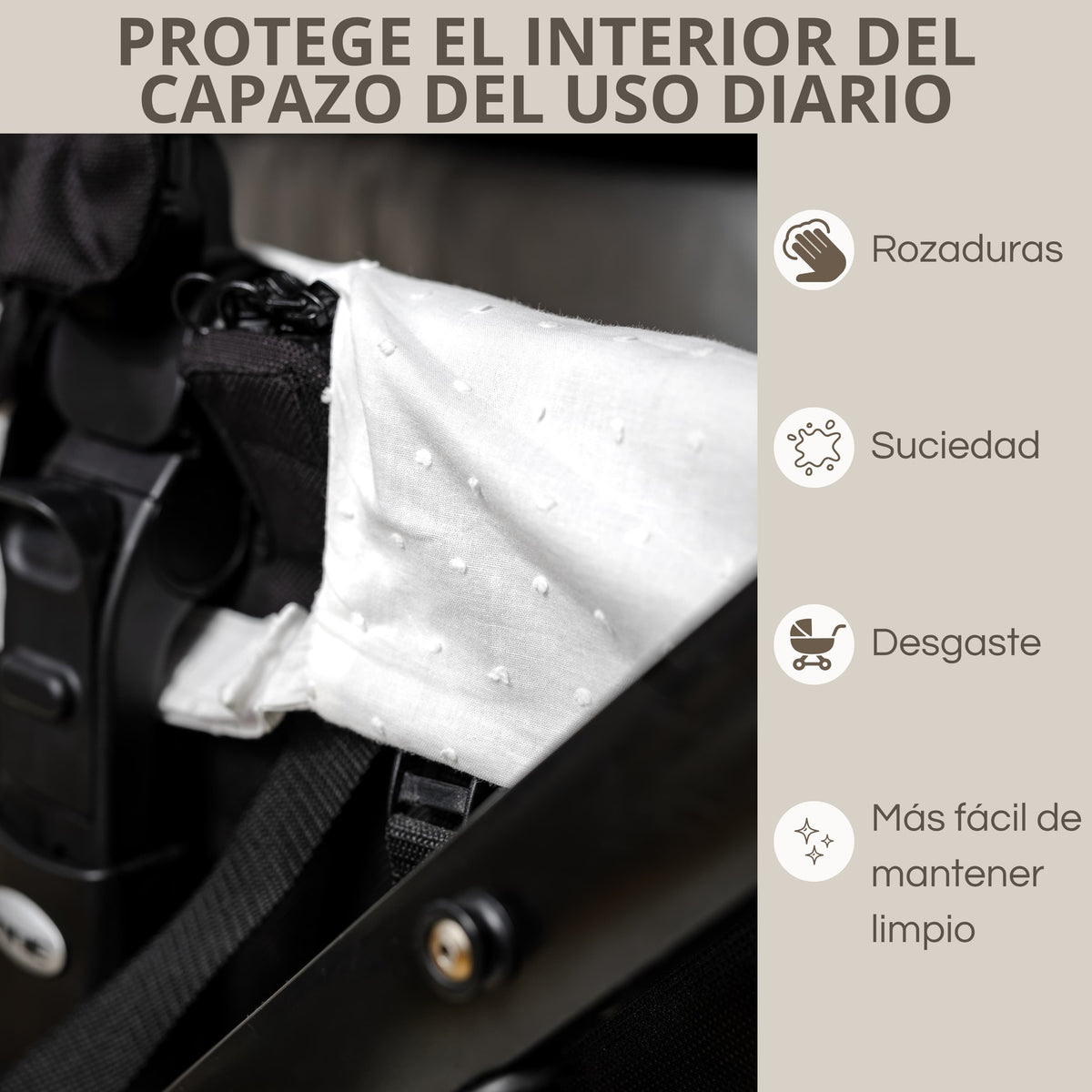 Cubre Capazo de Plumeti | Protege el Interior con un Acabado Delicado