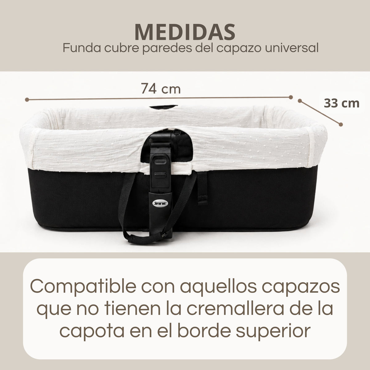 Cubre Capazo de Plumeti | Protege el Interior con un Acabado Delicado