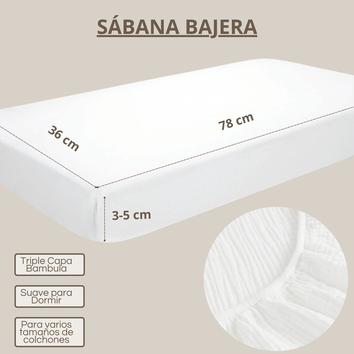 Set Completo para Capazo: Cubre Capazo + Bajera + 2 Salvababas | Todo a Juego y Protegido