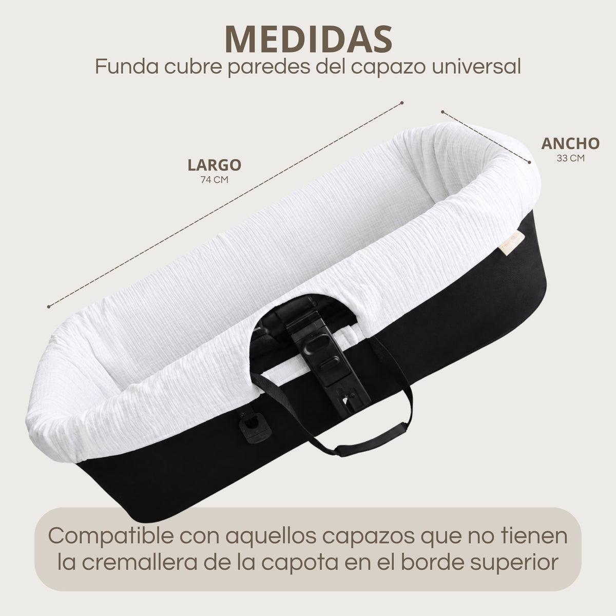 Set Completo para Capazo: Cubre Capazo + Bajera + 2 Salvababas | Todo a Juego y Protegido