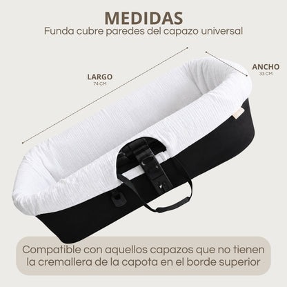 Set Completo para Capazo: Cubre Capazo + Bajera + 2 Salvababas | Todo a Juego y Protegido