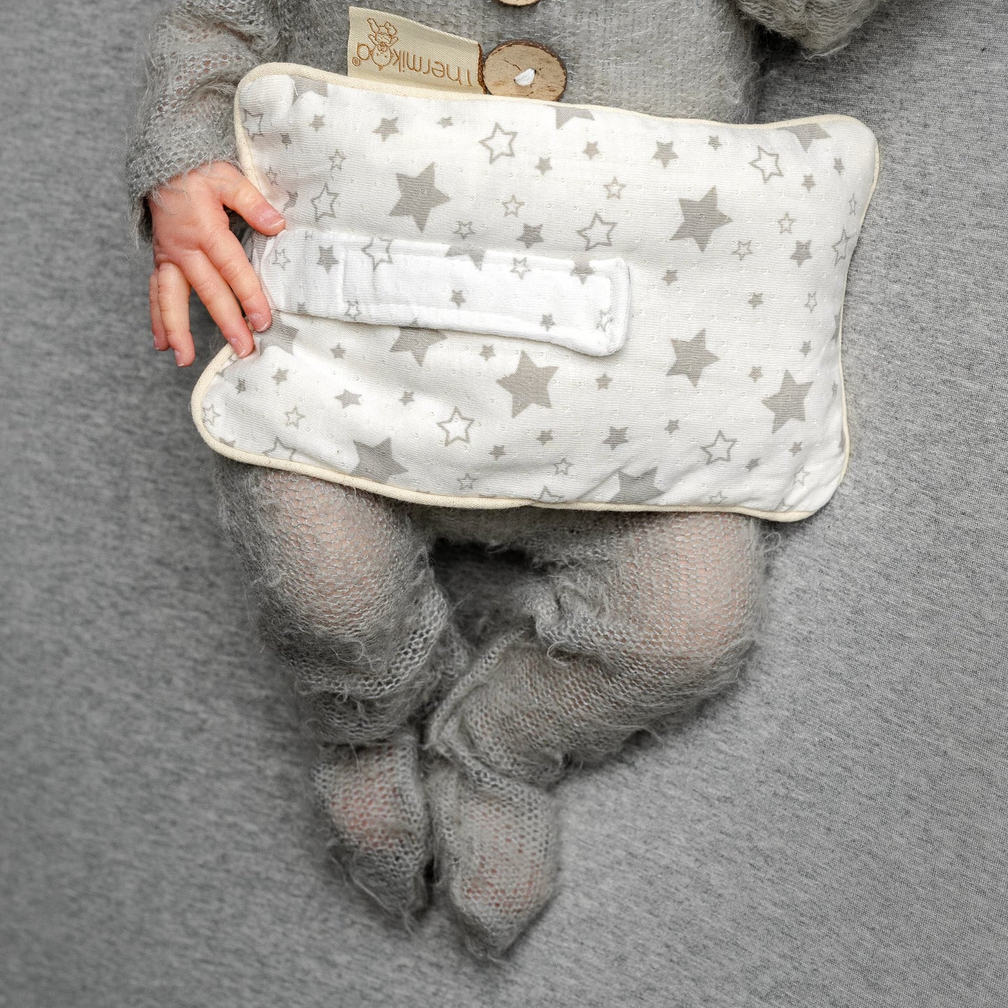 Cinturón Anticólicos con Saquito de Semillas (Estrellas) - Ese abrazo calentito que reconforta la barriguita