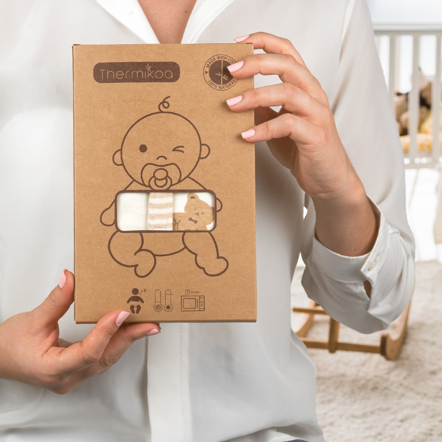 Cinturón Anticólicos con Saquito de Semillas Ositos con Olor - Ese abrazo calentito que reconforta la barriguita