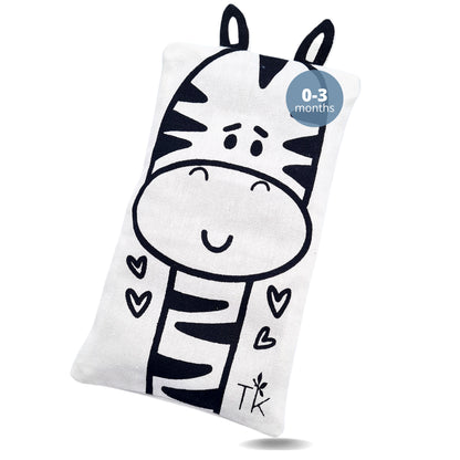 Saquito Térmico de Semillas para Bebés - Ese calorcito que reconforta como un abrazo (Cebra)