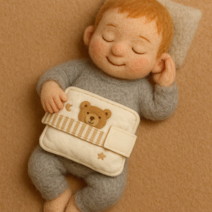 Cinturón Anticólicos con Saquito de Semillas Ositos con Olor - Ese abrazo calentito que reconforta la barriguita