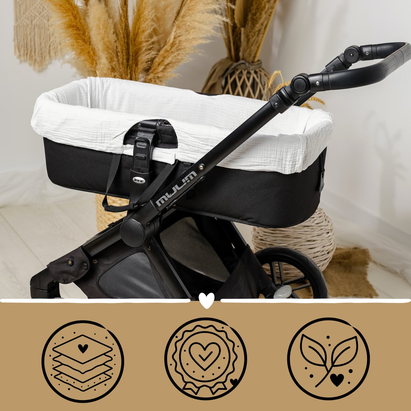 Funda Cubre Paredes de Capazo Universal - Porque su nidito merece ser mimoso por dentro