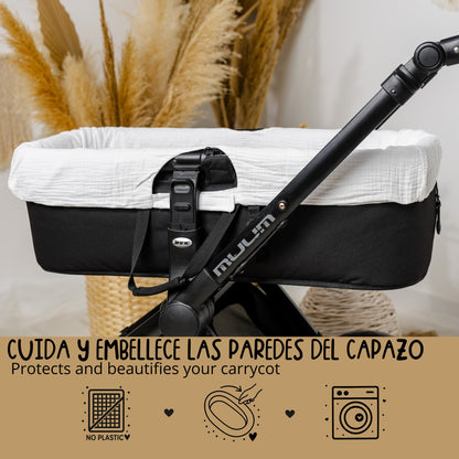 Funda Cubre Paredes de Capazo Universal - Porque su nidito merece ser mimoso por dentro