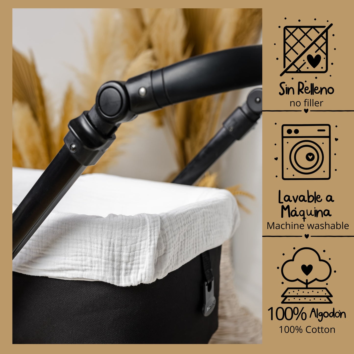 Funda Cubre Capazo de Plumeti - Ese detalle bonito que enamora (y protege)