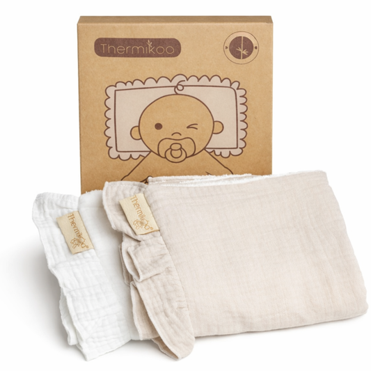 Pack de 2 Salvababas para Capazo y Cuna Blanco/Gris - Protección con ese toque especial (Copia)
