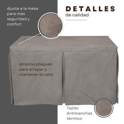 Ropa para Mesa Camilla de 70x120x72