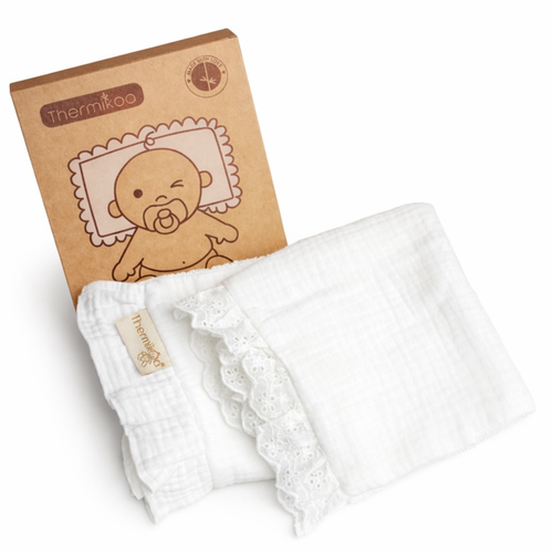 Pack Salvababas para Capazo | Protege la Zona de la Cabecita (Muselina/Tira bordada)
