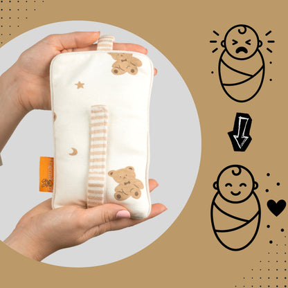 Cinturón Anticólicos con Saquito de Semillas Ositos con Olor - Ese abrazo calentito que reconforta la barriguita